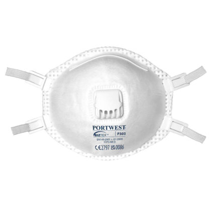 P303 MASQUE FFP3 DOLIMITE A VALVE - Boite de 10 pcs